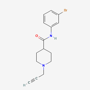 N-(3-bromophenyl)-1-(prop-2-yn-1-yl)piperidine-4-carboxamide