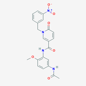 N-(5-acetamido-2-methoxyphenyl)-1-(3-nitrobenzyl)-6-oxo-1,6-dihydropyridine-3-carboxamide
