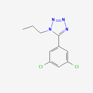 molecular formula C10H10Cl2N4 B2696665 5-(3,5-dichlorophenyl)-1-propyl-1H-1,2,3,4-tetraazole CAS No. 303145-06-4
