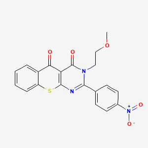 3-(2-methoxyethyl)-2-(4-nitrophenyl)-3H-thiochromeno[2,3-d]pyrimidine-4,5-dione