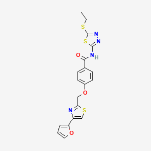 N-(5-(ethylthio)-1,3,4-thiadiazol-2-yl)-4-((4-(furan-2-yl)thiazol-2-yl)methoxy)benzamide