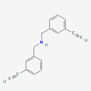 molecular formula C18H15N B2696690 Bis(3-ethynylbenzyl)amine CAS No. 1825394-89-5