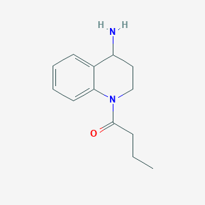 molecular formula C13H18N2O B2696692 1-(4-氨基-3,4-二氢喹啉-1(2H)-基)丁酮 CAS No. 1338967-48-8
