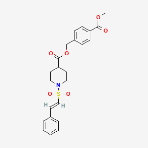 (4-methoxycarbonylphenyl)methyl 1-[(E)-2-phenylethenyl]sulfonylpiperidine-4-carboxylate