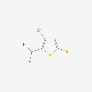 3,5-Dibromo-2-(difluoromethyl)thiophene