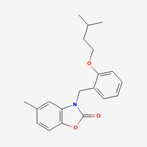 3-(2-(isopentyloxy)benzyl)-5-methylbenzo[d]oxazol-2(3H)-one