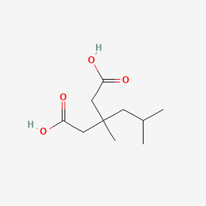 molecular formula C10H18O4 B2696717 3-methyl-3-(2-methylpropyl)pentanedioic Acid CAS No. 61871-01-0