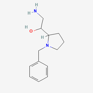 molecular formula C13H20N2O B2696718 2-Amino-1-(1-benzylpyrrolidin-2-yl)ethanol CAS No. 1524739-25-0