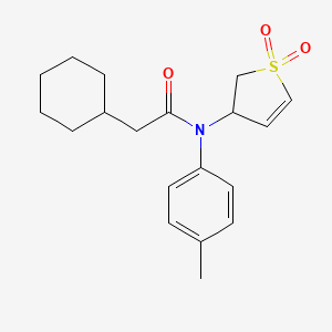 2-cyclohexyl-N-(1,1-dioxido-2,3-dihydrothiophen-3-yl)-N-(p-tolyl)acetamide