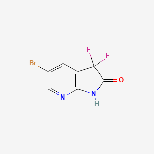 5-bromo-3,3-difluoro-1H,2H,3H-pyrrolo[2,3-b]pyridin-2-one