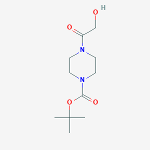 molecular formula C11H20N2O4 B2696754 Tert-butyl 4-(2-hydroxyacetyl)piperazine-1-carboxylate CAS No. 1125674-18-1