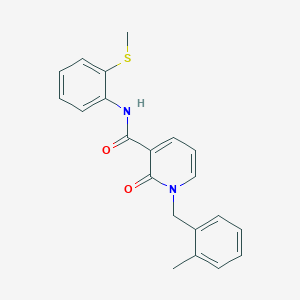 molecular formula C21H20N2O2S B2696759 1-(2-methylbenzyl)-N-(2-(methylthio)phenyl)-2-oxo-1,2-dihydropyridine-3-carboxamide CAS No. 899991-27-6