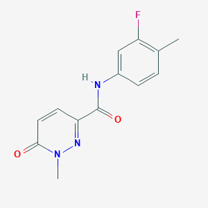 molecular formula C13H12FN3O2 B2696770 N-(3-氟-4-甲基苯基)-1-甲基-6-氧代-1,6-二氢吡啶-3-甲酰胺 CAS No. 949285-46-5