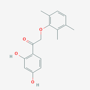 molecular formula C17H18O4 B2696773 1-(2,4-Dihydroxyphenyl)-2-(2,3,6-trimethylphenoxy)ethan-1-one CAS No. 781655-73-0