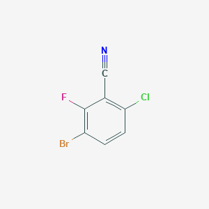 molecular formula C7H2BrClFN B2696780 3-溴-6-氯-2-氟苯甲腈 CAS No. 943830-79-3