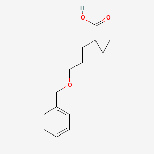 1-[3-(Benzyloxy)propyl]cyclopropane-1-carboxylic acid