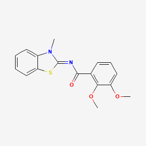 (E)-2,3-dimethoxy-N-(3-methylbenzo[d]thiazol-2(3H)-ylidene)benzamide