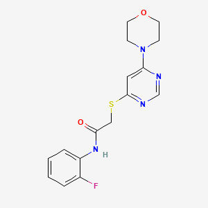 N-(2-fluorophenyl)-2-((6-morpholinopyrimidin-4-yl)thio)acetamide