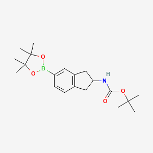 tert-Butyl (5-(4,4,5,5-tetramethyl-1,3,2-dioxaborolan-2-yl)-2,3-dihydro-1H-inden-2-yl)carbamate