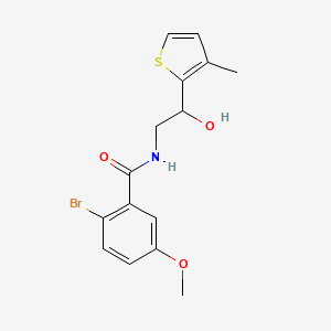 2-bromo-N-(2-hydroxy-2-(3-methylthiophen-2-yl)ethyl)-5-methoxybenzamide