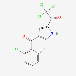 molecular formula C13H6Cl5NO2 B2696827 2,2,2-三氯-1-[4-(2,6-二氯苯甲酰)-1H-吡咯-2-基]-1-乙酮 CAS No. 338752-80-0