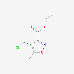 molecular formula C8H10ClNO3 B2696832 Ethyl 4-(chloromethyl)-5-methylisoxazole-3-carboxylate CAS No. 886498-32-4