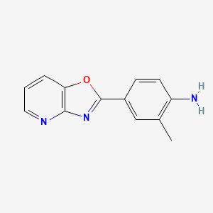 molecular formula C13H11N3O B2696837 2-Methyl-4-oxazolo[4,5-b]pyridin-2-yl-phenylamine CAS No. 626218-35-7