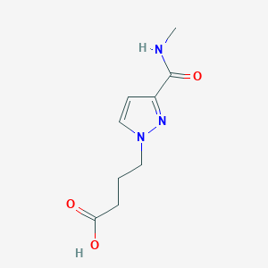 4-[3-(Methylcarbamoyl)pyrazol-1-yl]butanoic acid