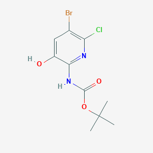 Tert-butyl (5-bromo-6-chloro-3-hydroxypyridin-2-YL)carbamate