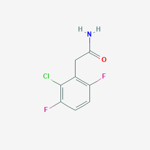 molecular formula C8H6ClF2NO B2696871 2-(2-氯-3,6-二氟苯基)乙酰胺 CAS No. 2512221-82-6