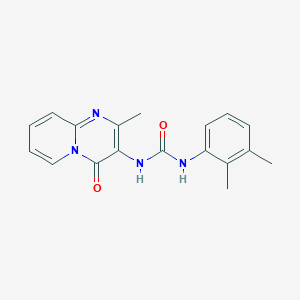 molecular formula C18H18N4O2 B2696874 1-(2,3-二甲基苯基)-3-(2-甲基-4-氧代-4H-吡啶并[1,2-a]嘧啶-3-基)脲 CAS No. 1060294-23-6