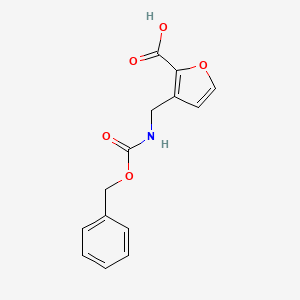 3-(Phenylmethoxycarbonylaminomethyl)furan-2-carboxylic acid