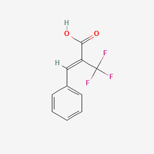 molecular formula C10H7F3O2 B2696888 (Z)-2-(Trifluoromethyl)-3-phenylpropenoic acid CAS No. 186425-80-9