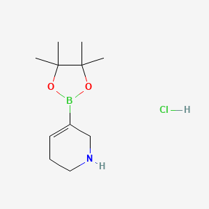 5-(4,4,5,5-Tetramethyl-1,3,2-dioxaborolan-2-yl)-1,2,3,6-tetrahydropyridine hydrochloride
