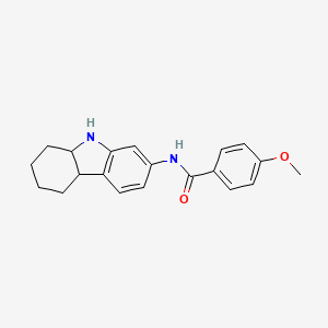 molecular formula C20H22N2O2 B2696891 N-(2,3,4,4a,9,9a-六氢-1H-咔唑-7-基)-4-甲氧基苯甲酰胺 CAS No. 478259-89-1