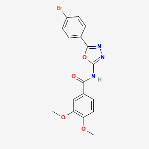 N-(5-(4-bromophenyl)-1,3,4-oxadiazol-2-yl)-3,4-dimethoxybenzamide