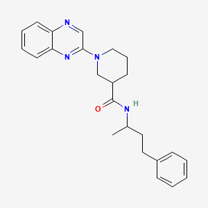 N-(1-methyl-3-phenylpropyl)-1-quinoxalin-2-ylpiperidine-3-carboxamide