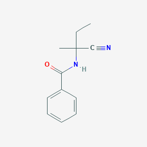 molecular formula C12H14N2O B2696918 N-(1-氰基-1-甲基丙基)苯甲酰胺 CAS No. 39149-36-5