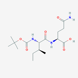molecular formula C16H29N3O6 B2696940 N-(tert-butoxycarbonyl)-L-isoleucyl-L-glutamine CAS No. 104903-59-5