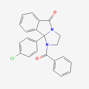 1-benzoyl-9b-(4-chlorophenyl)-1,2,3,9b-tetrahydro-5H-imidazo[2,1-a]isoindol-5-one