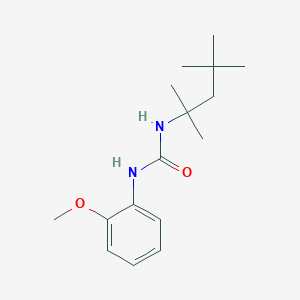 molecular formula C16H26N2O2 B2696958 1-(2-甲氧基苯基)-3-(2,4,4-三甲基戊烷-2-基)脲 CAS No. 838620-51-2