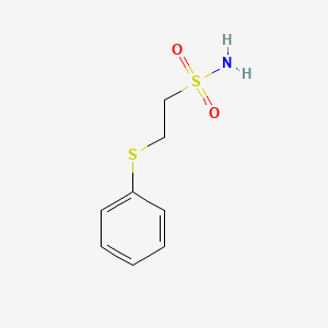 molecular formula C8H11NO2S2 B2696972 2-(苯基硫基)乙烷-1-磺酰胺 CAS No. 96852-83-4