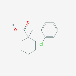 1-[(2-Chlorophenyl)methyl]cyclohexane-1-carboxylic acid