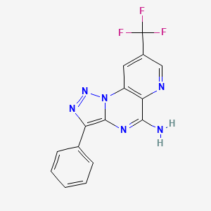 3-Phenyl-8-(trifluoromethyl)pyrido[2,3-e][1,2,3]triazolo[1,5-a]pyrimidin-5-amine