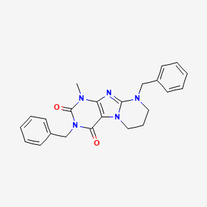 3,9-dibenzyl-1-methyl-7,8-dihydro-6H-purino[7,8-a]pyrimidine-2,4-dione