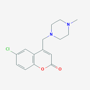 6-chloro-4-[(4-methylpiperazin-1-yl)methyl]-2H-chromen-2-one