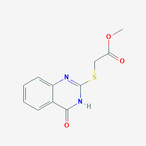 molecular formula C11H10N2O3S B2696996 Methyl 2-[(4-hydroxyquinazolin-2-yl)sulfanyl]acetate CAS No. 51487-23-1