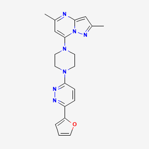 7-[4-[6-(Furan-2-yl)pyridazin-3-yl]piperazin-1-yl]-2,5-dimethylpyrazolo[1,5-a]pyrimidine