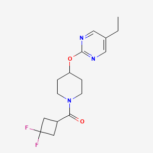 (3,3-Difluorocyclobutyl)-[4-(5-ethylpyrimidin-2-yl)oxypiperidin-1-yl]methanone
