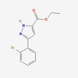 Ethyl 3-(2-bromophenyl)-1H-pyrazole-5-carboxylate